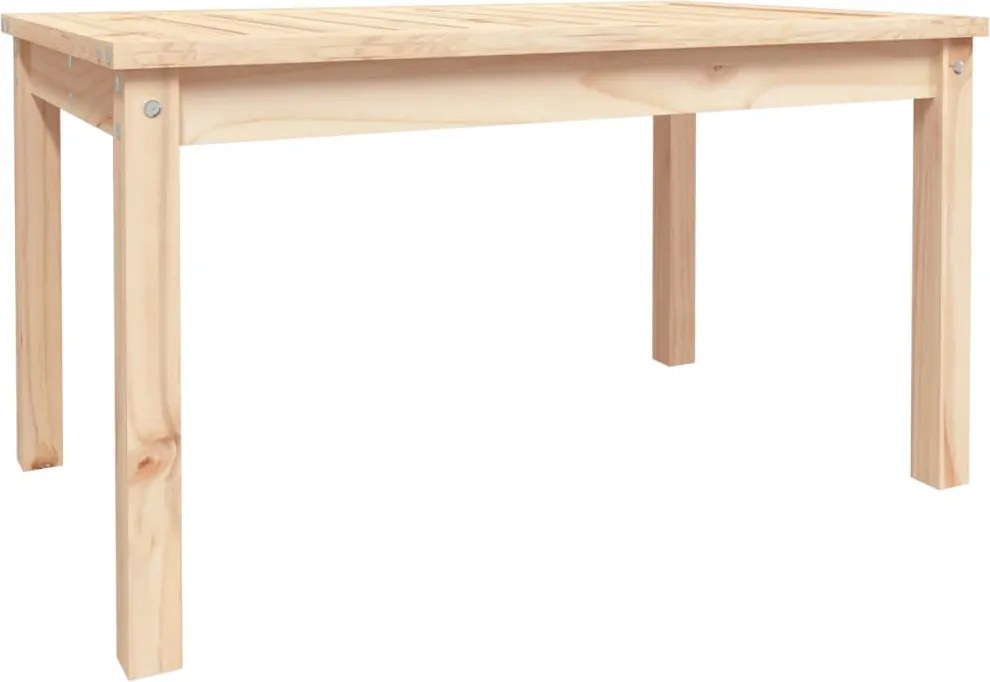 vidaXL tömör fenyőfa kerti asztal 82,5 x 50,5 x 45 cm