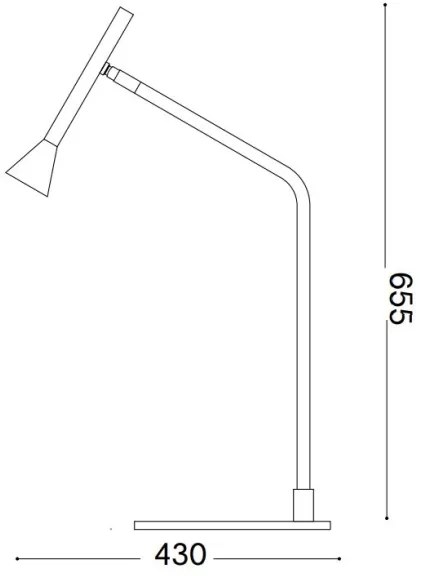 Ideal Lux - LED Dimmelhető asztali lámpa DIESIS LED/6,5W/230V CRI 90 arany