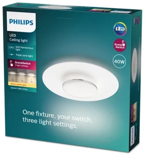 Philips- LED Dimmelhető mennyezeti lámpa GARNET SCENE SWITCH LED/40W/230V 2700K