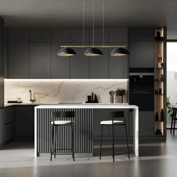 SOLAR 3xE27/60W/230V arany függeszték kábellel