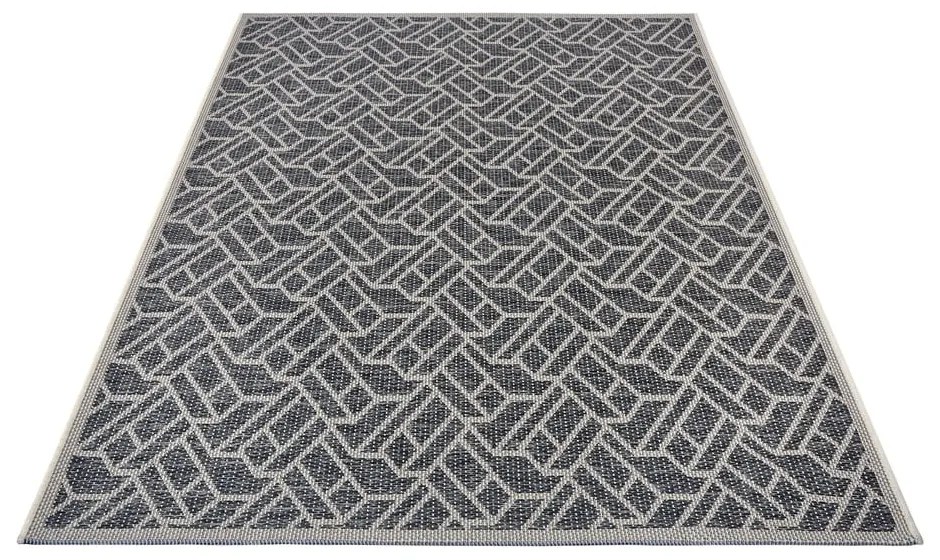 Sötétszürke kültéri szőnyeg 76x150 cm Clyde Eru – Hanse Home
