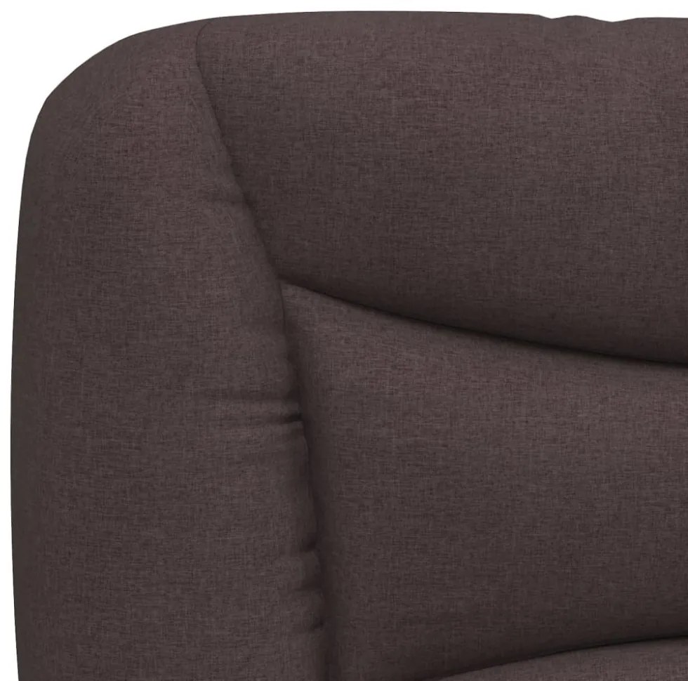 sötétbarna szövet fejtámla párna 90 cm