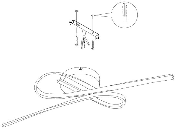 Eglo 99323 - LED Mennyezeti lámpa SELVINA LED/21W/230V