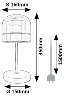 Rabalux 74037 - LED Dimmelhető asztali lámpa XELIRA LED/13W/230V 3000/4000/6000K