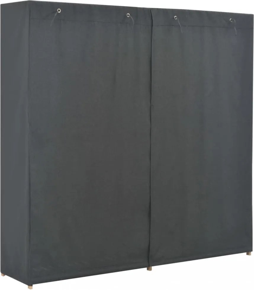 szürke szövet ruhásszekrény 173 x 40 x 170 cm