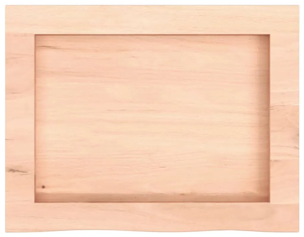 kezeletlen tömör tölgyfa fali polc 40x30x(2-6) cm