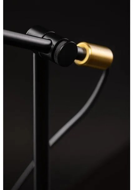 Lámpa Asztali SELVIA II, 6072, max.250V, 50/60Hz, 1*E14, max.25 W, átmérő 10 cm,  IP20, arany/fekete