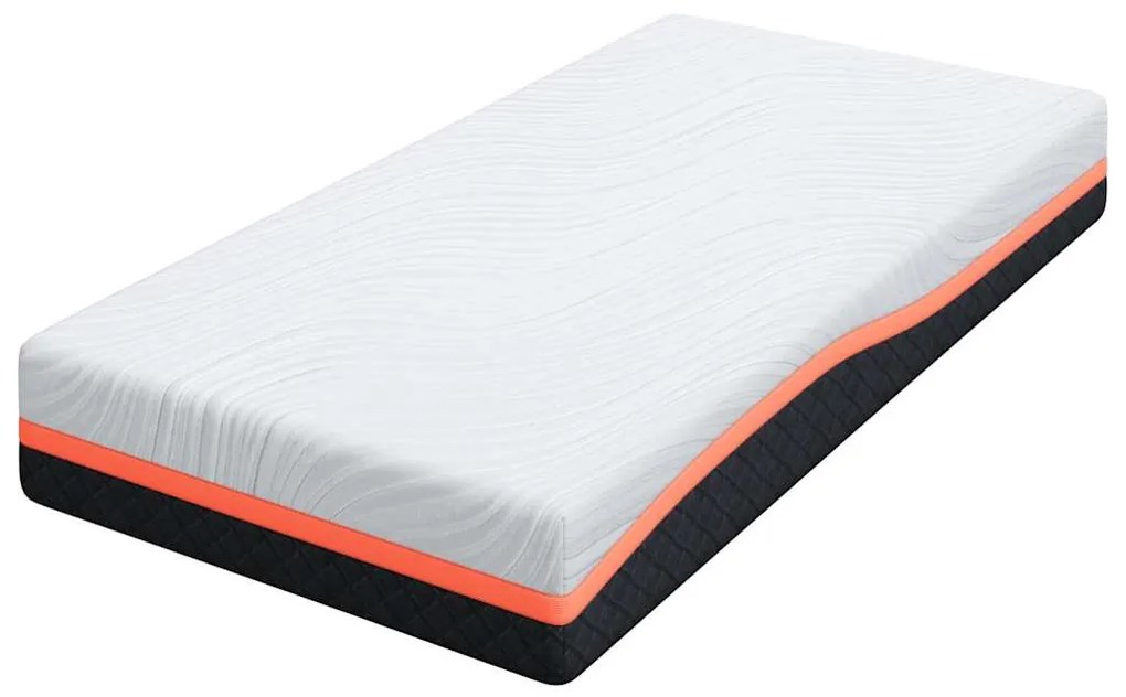Matrac Fehér és Szürke 90 x 190 cm Memóriahab