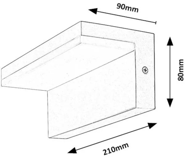 Rabalux 77093 - LED Kültéri fali lámpa ZARAGOZA LED/10W/230V IP54 fehér