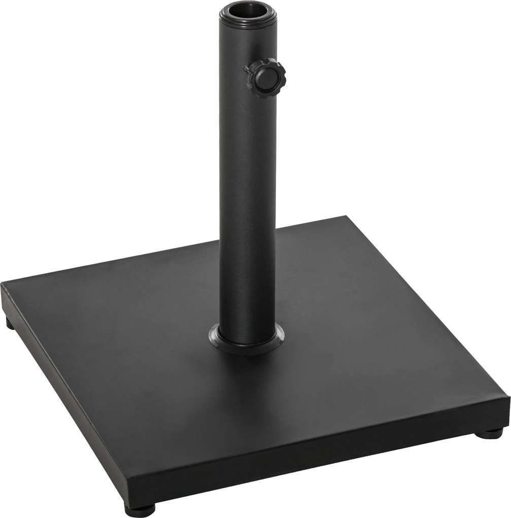 Outsunny Napernyő Állvány 13 kg-os Napernyő Alap, Négyzetes Napernyő Tartó, Napernyő Súly, Állvány 35/38/48 mm Átmérőjű Rúdhoz, Erkélyre, Teraszra, Ke