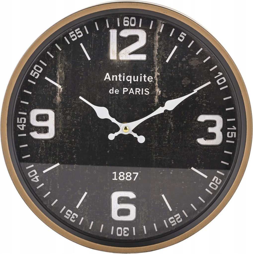 Falióra klasszikus jól olvasható fekete fehér retro számok