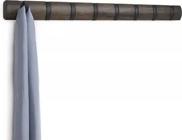 Fali akasztó barna, fekete előszobába ruhákhoz, kabátokhoz Flip 8