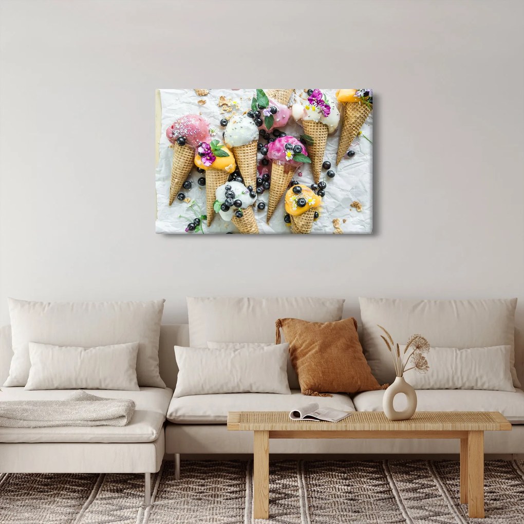 Fagylaltok képe (90x60 cm)