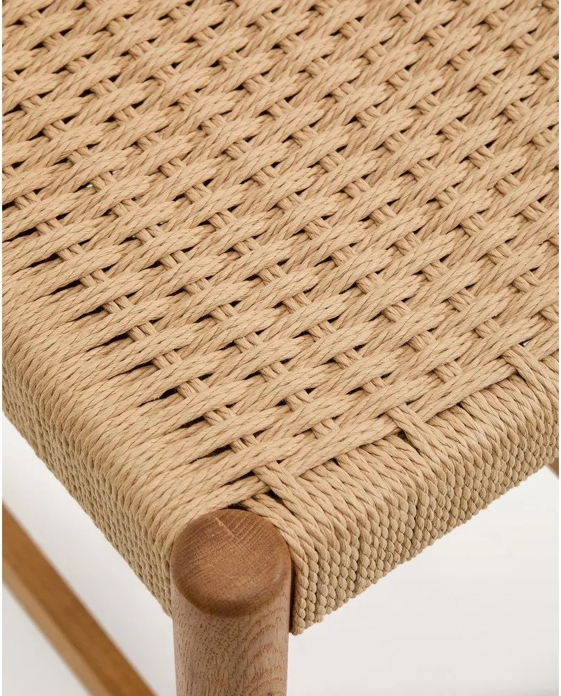 Natúr színű tölgyfa bárszék (ülésmagasság 65 cm) Analy – Kave Home