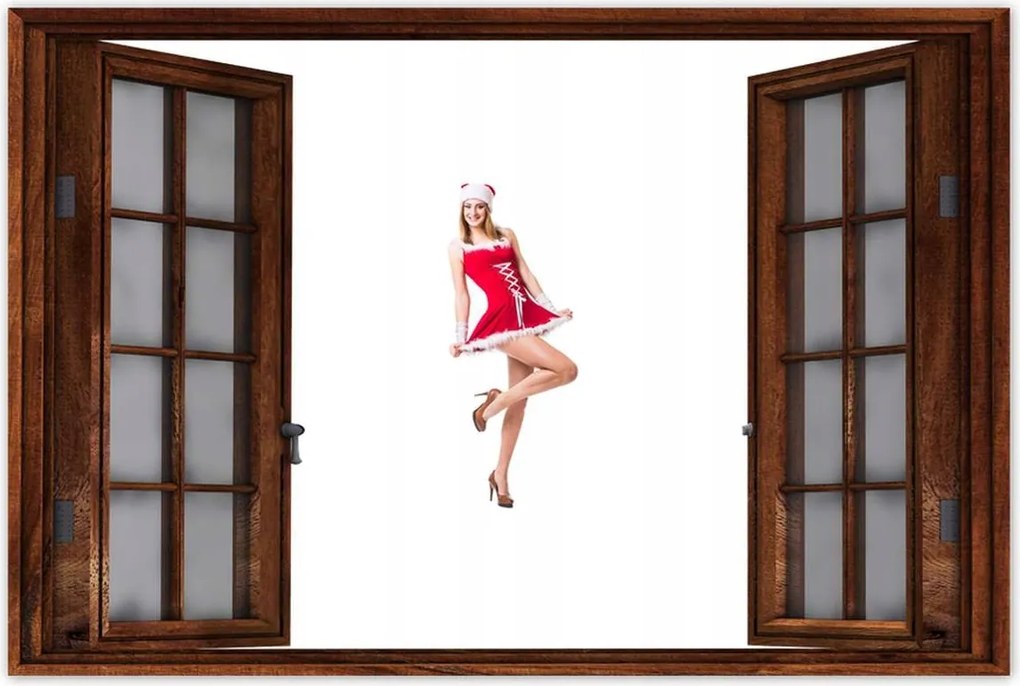 Poszterek 60x40 Mikulás Hópehely