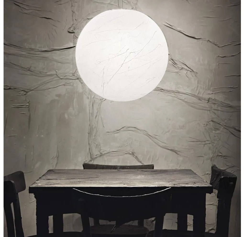 Ideal Lux - Csillár zsinóron CARTA 1xE27/25W/230V átm. 40 cm fehér