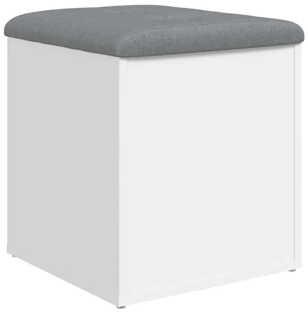 fehér, rétegelt fa tárolópad 42 x 42 x 45 cm