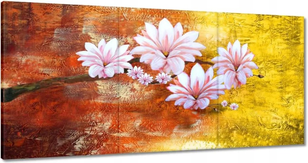 Vászonkép 60x30 Magnólia ág virágok