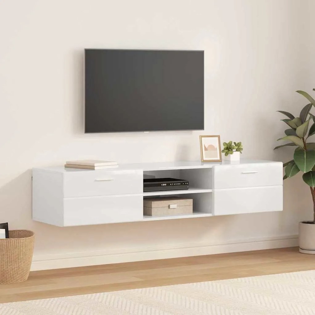 TV szekrény fiókkal Beton szürke 150 x 39 x 30 cm Faanyag