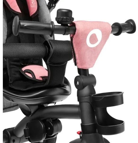 Lionelo - Gyermek tricikli TRIS rózsaszín/szürke