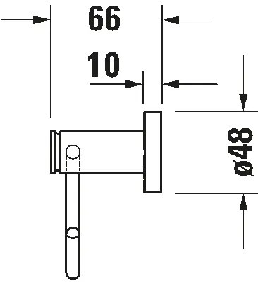 Duravit 99264600 - D-CODE matt fekete WC-papírtartó