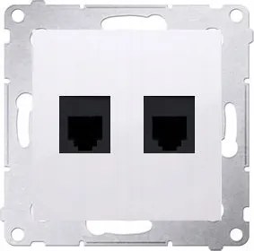 Telefon Aljzat. 2XRJ12 Fehér DT2.01/11 Simon 54