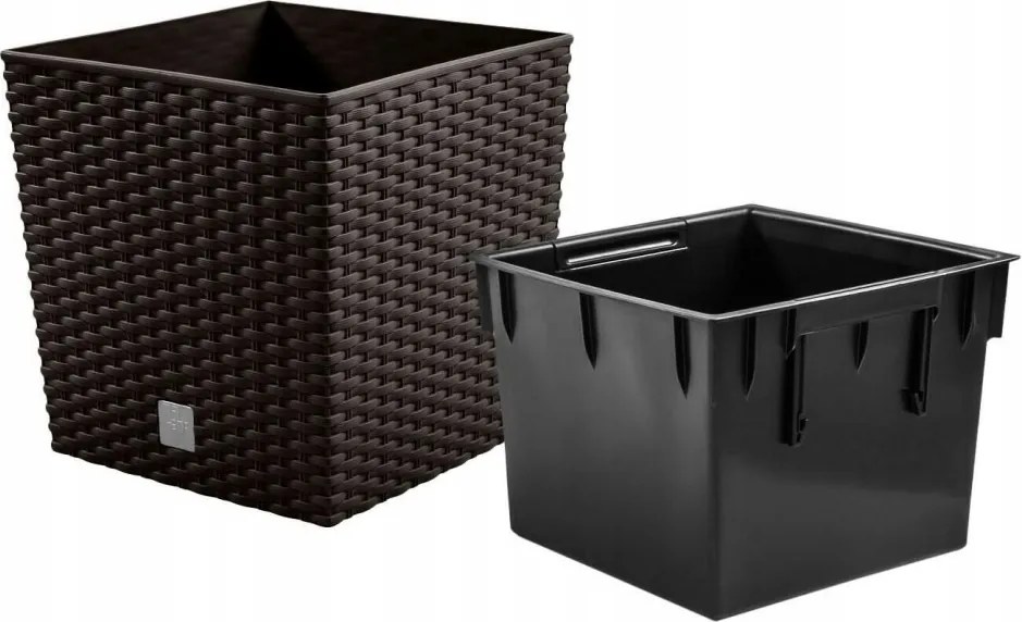 Alacsony Rattan kaspó DRTS170L utántöltő 4l