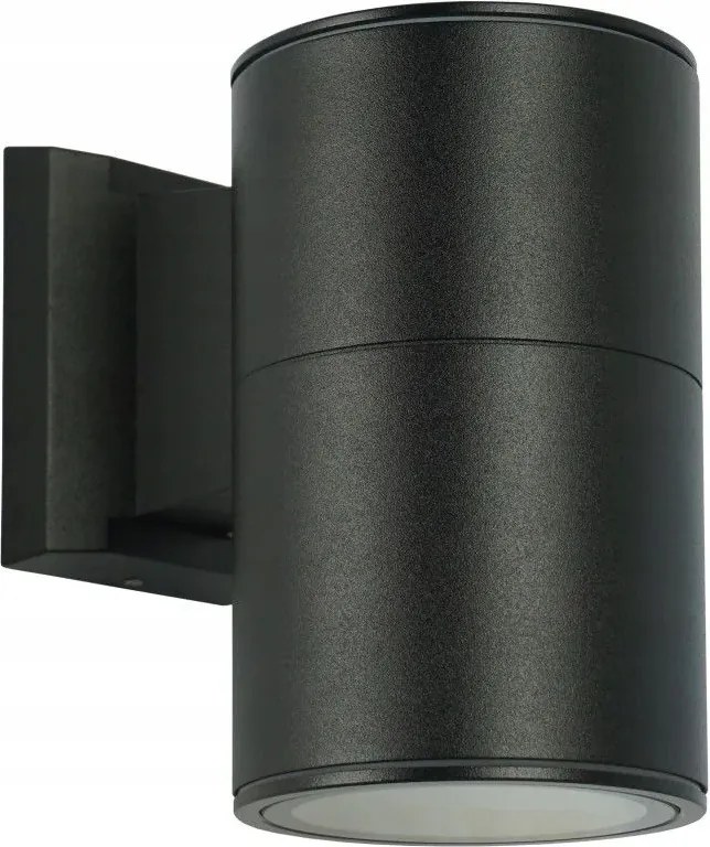 Kültéri kerti fali lámpa fekete felül vagy alul 19 cm IP54 Su-ma