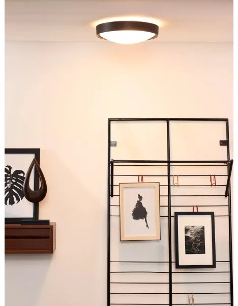 Lucide 08109/02/30 - LEX mennyezeti lámpa 2xE27/9W/230V fekete