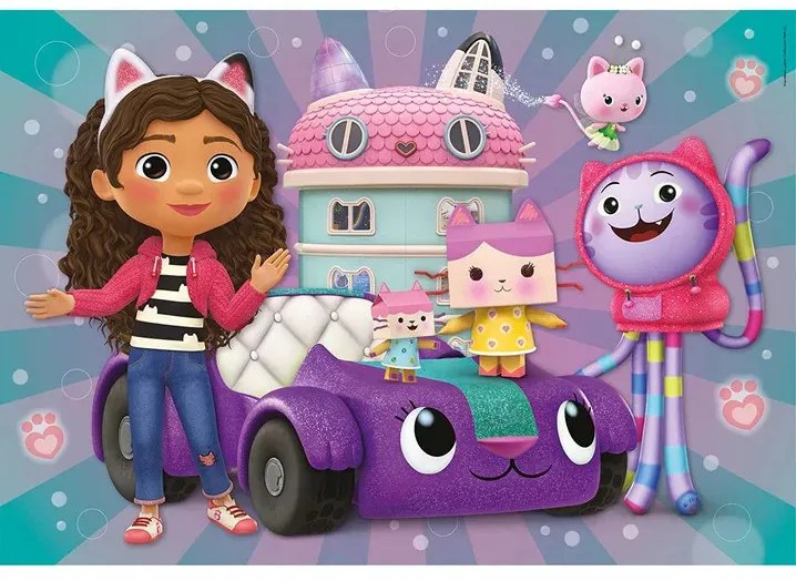 Gabi babaháza Cat-world 2x20 db-os puzzle Clementoni