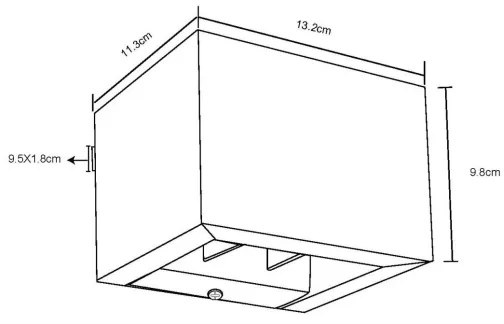 Globo 15553W1W - LED fali lámpa ALINA LED/8W/230V barna