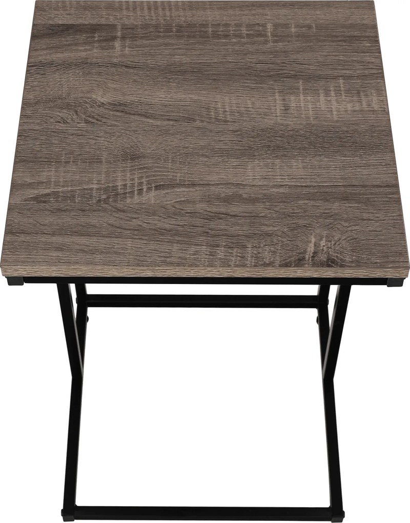 Konzolasztal, tölgy/fekete, KALA