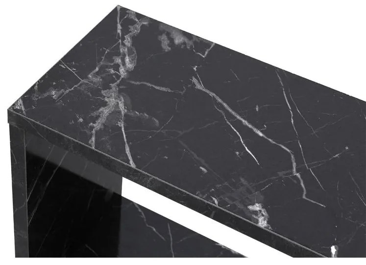 Kis asztal Life - Fekete, Marble