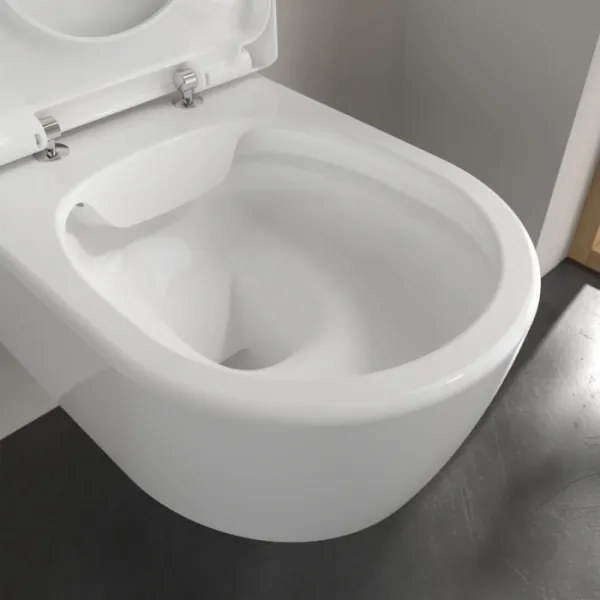 Villeroy & Boch 5656HRR1 - AVENTO SoftClose ülőkével, függesztett WC, kerámia/fehér