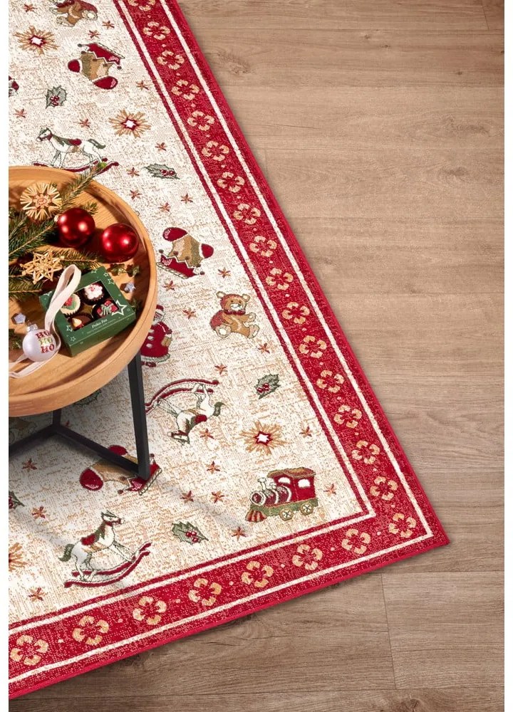 Piros pamutkeverék szőnyeg karácsonyi mintával 160x230 cm Toy's Delight Red Christmas – Villeroy&amp;Boch