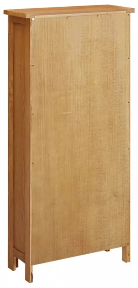 tömör tölgyfa tárolószekrény 50 x 22 x 110 cm