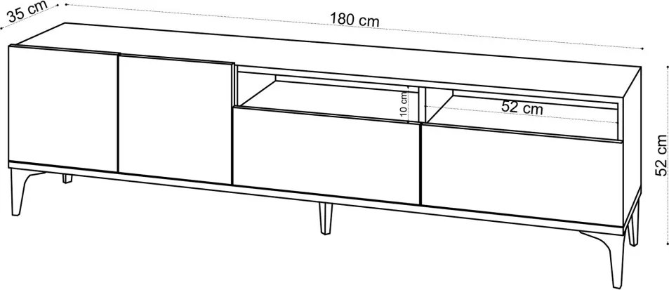 Ross TV-állvány, 180 cm