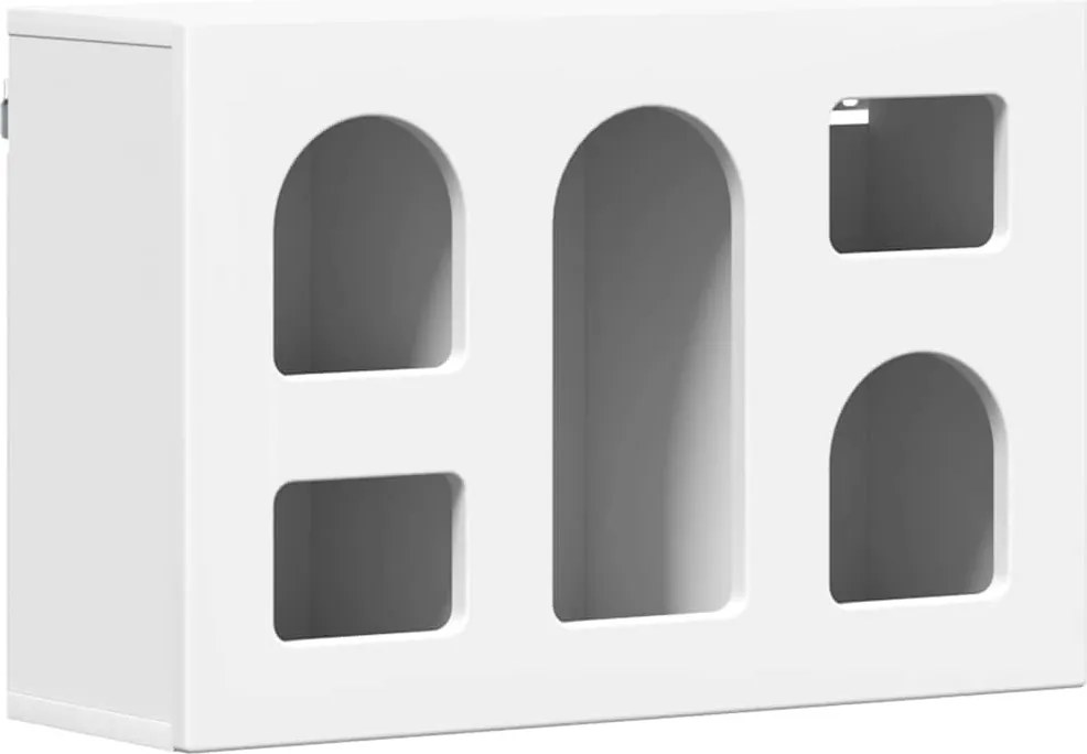 vidaXL Függő szekrény polcokkal Fehér 60 x 20 x 40 cm Faanyag