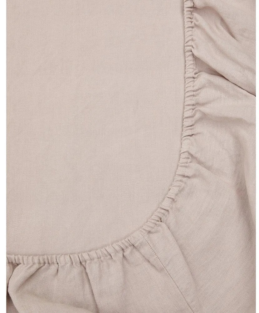 Szürkésbarna gumis pamut lepedő 150x200 cm Simmel – Kave Home