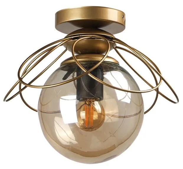 Aranyszínű mennyezeti lámpa Alaca – Squid Lighting