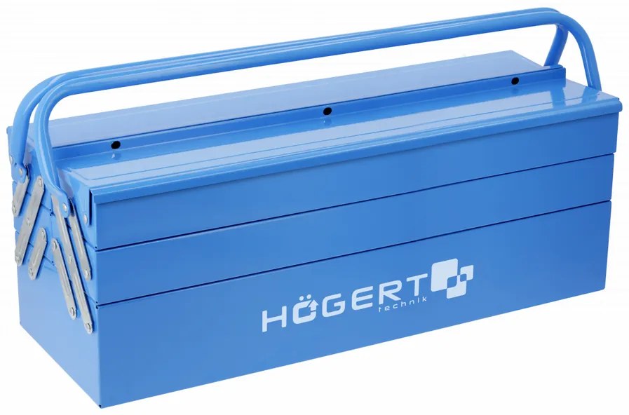 Szerszám Högert Tároló, szerszámosláda, fém, 530x205x220mm