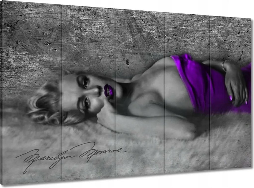 Vászonkép 100x70 Lila Marilyn Monroe