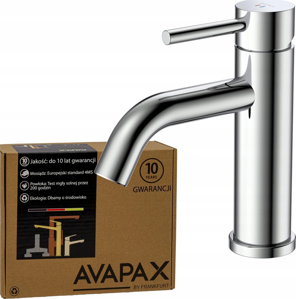 Mosdó csaptelep álló csaptelep fürdőszoba csaptelep króm robusztus Avapax