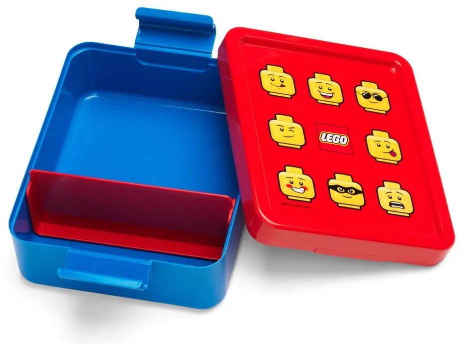 Iconic piros-kék uzsonnásdoboz és kulacs szett - LEGO®