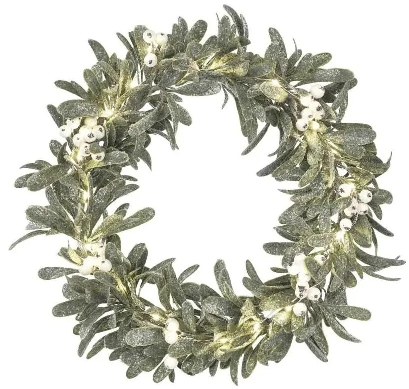 LED-es karácsonyi koszorú 25xLED/3xAA átmérő 35 cm