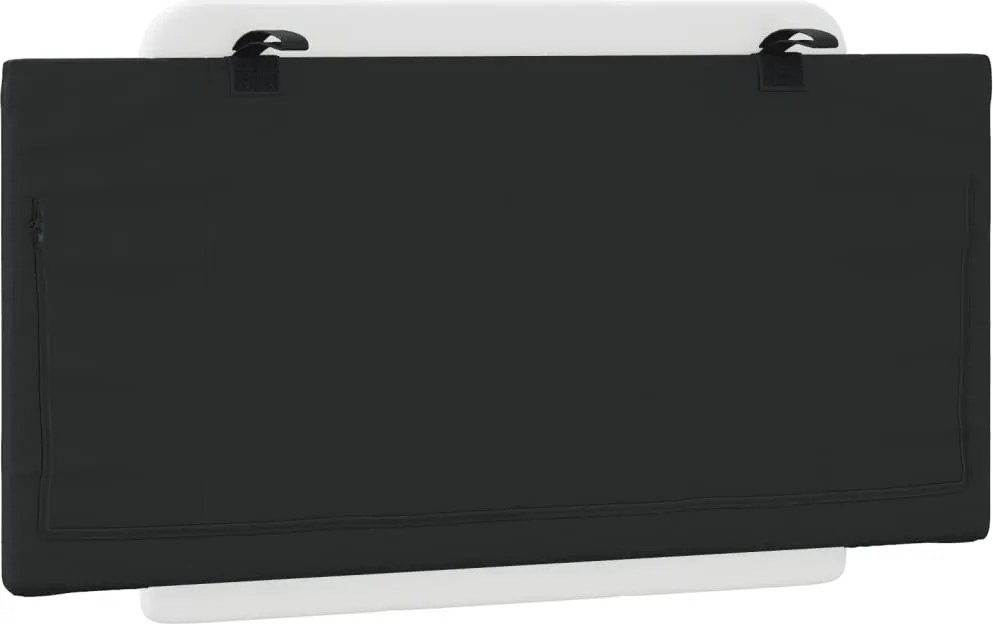 fekete és fehér műbőr fejtámla párna Zadar 100 cm