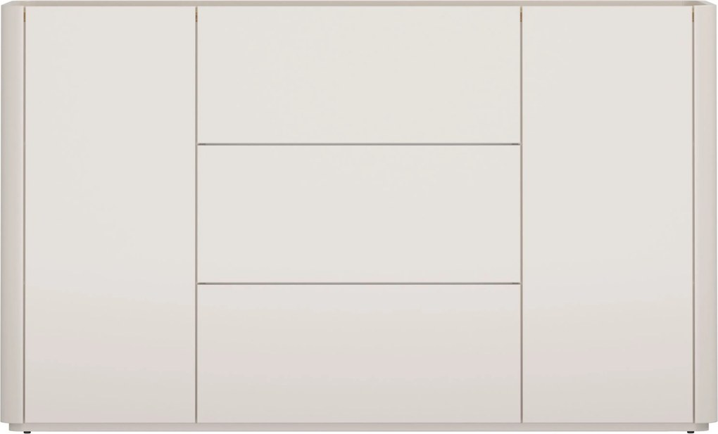 Elivo komód 150 cm fiókokkal - kasmír / olajozott tölgy