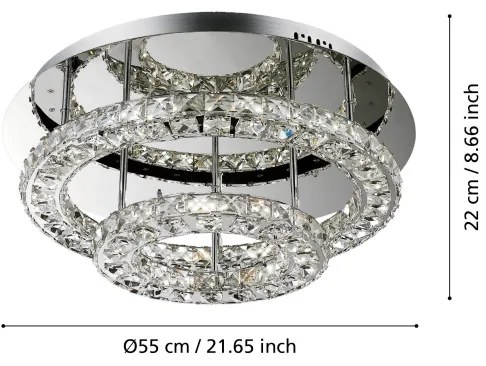 Eglo 39003 - LED Mennyezeti lámpa TONERIA LED/30,5W/230V