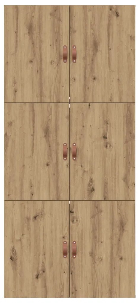 vidaXL Ágykeret tárolóval tárolóval Artisan tölgy 100 x 200 cm Faanyag