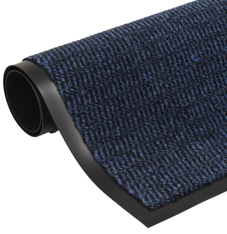 vidaXL négyszögletes szennyfogó szőnyeg 60 x 90 cm kék